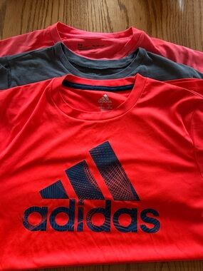 Reebok Kids Short Sleeve Tees - Bright Red, Gray, Coral Pink